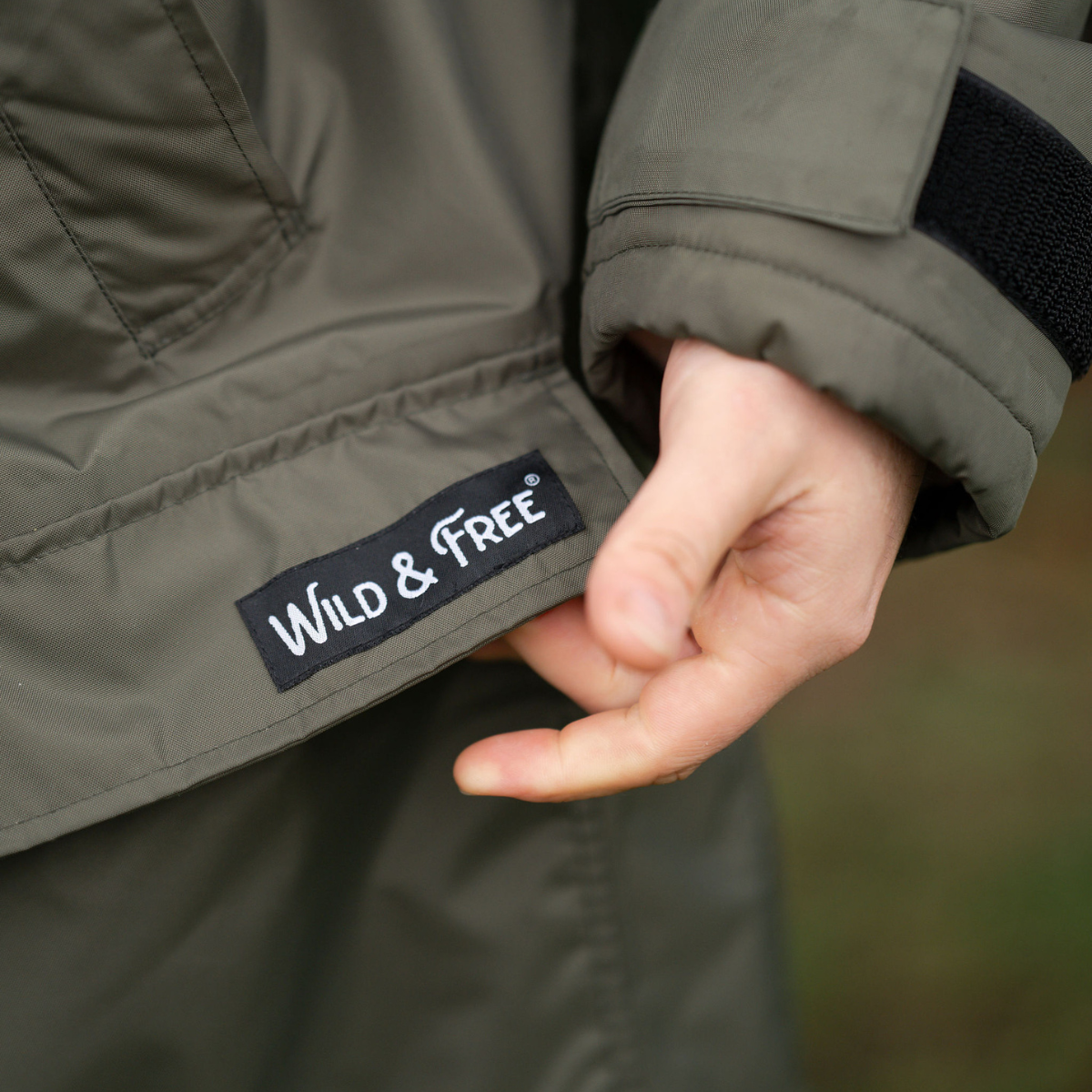 Raincoat and Changing Robe in One - Black Edition Olive Green