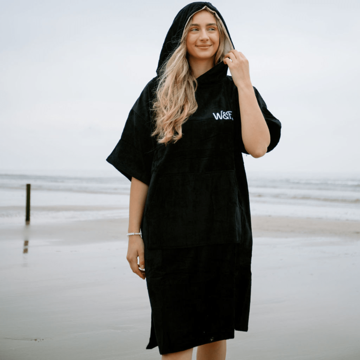 Stylish Wild & Free Outdoors Adult Towel Robe | Luxury Changing Robe & Coat in One