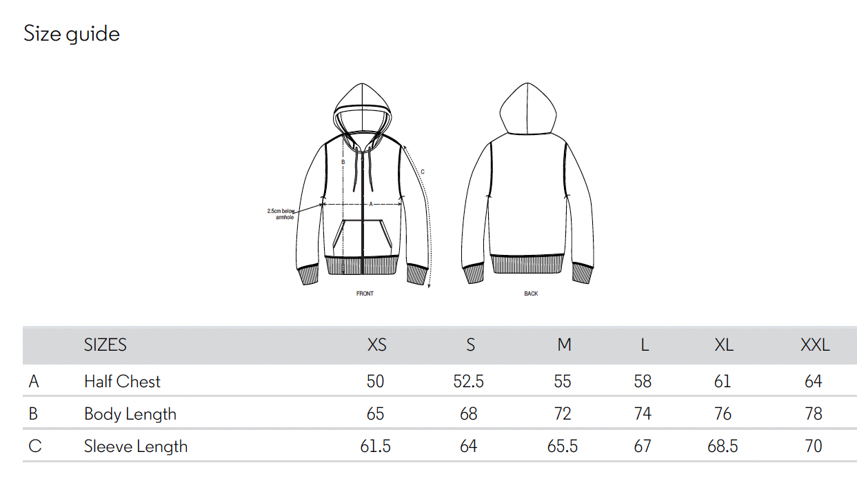 Size guide