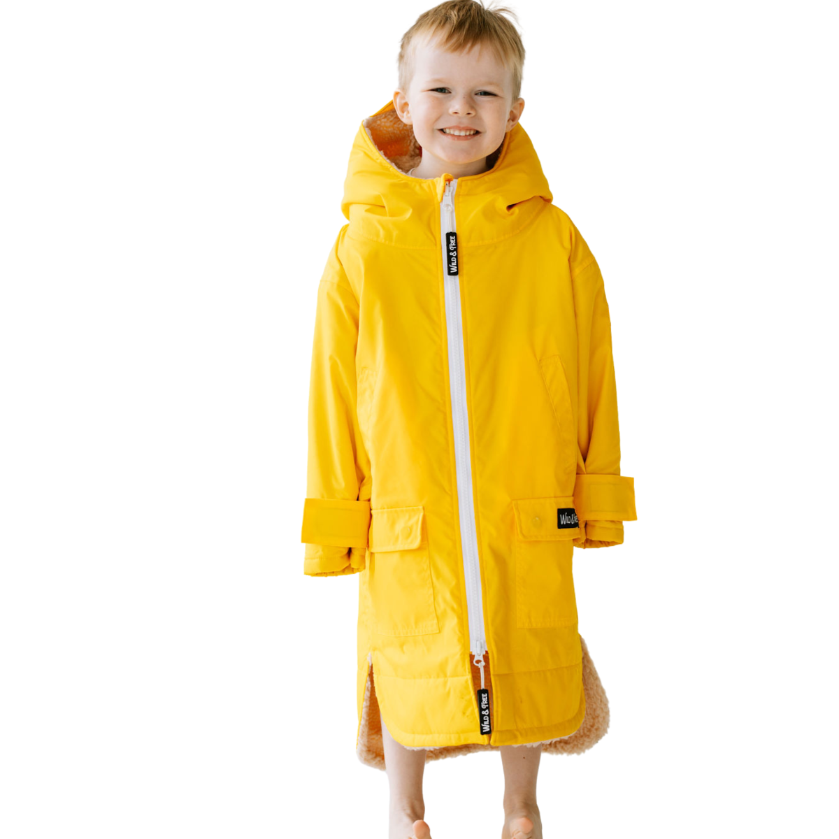 Yellow Waterproof Coat and Swim Robe (COBE) - Wild and Free Outdoors