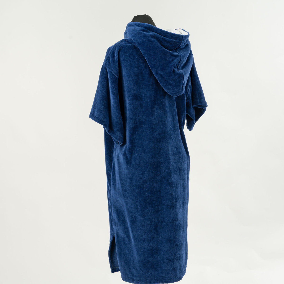 Large Navy Short Sleeve Towel Robe