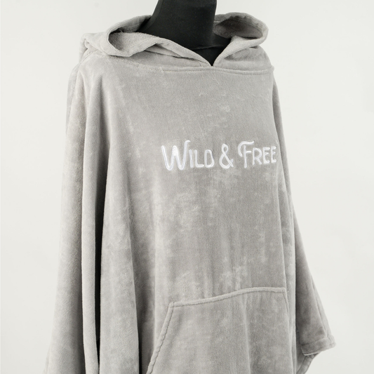 Large Grey Towel Robe