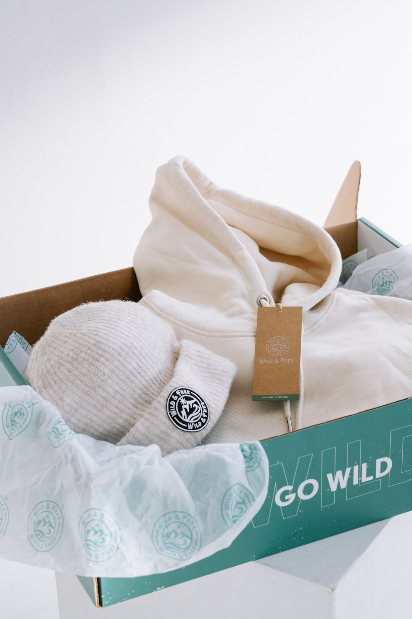 The Winter Lux Bundle - Luxury Organic Cotton Hoodie & Beanie in a Wild & Free Gift Box