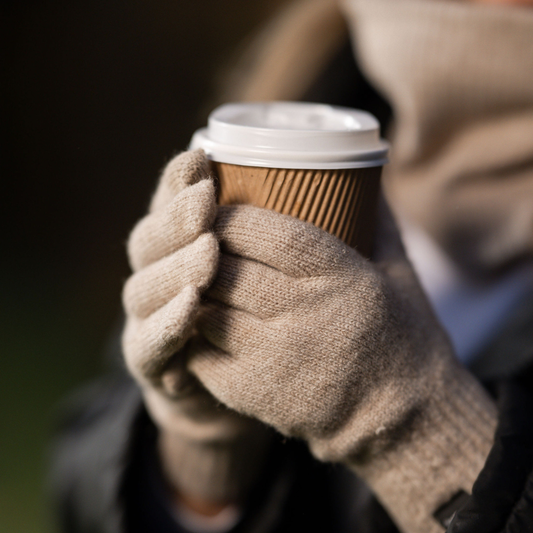 The Soft Knit Gloves – Oatmeal